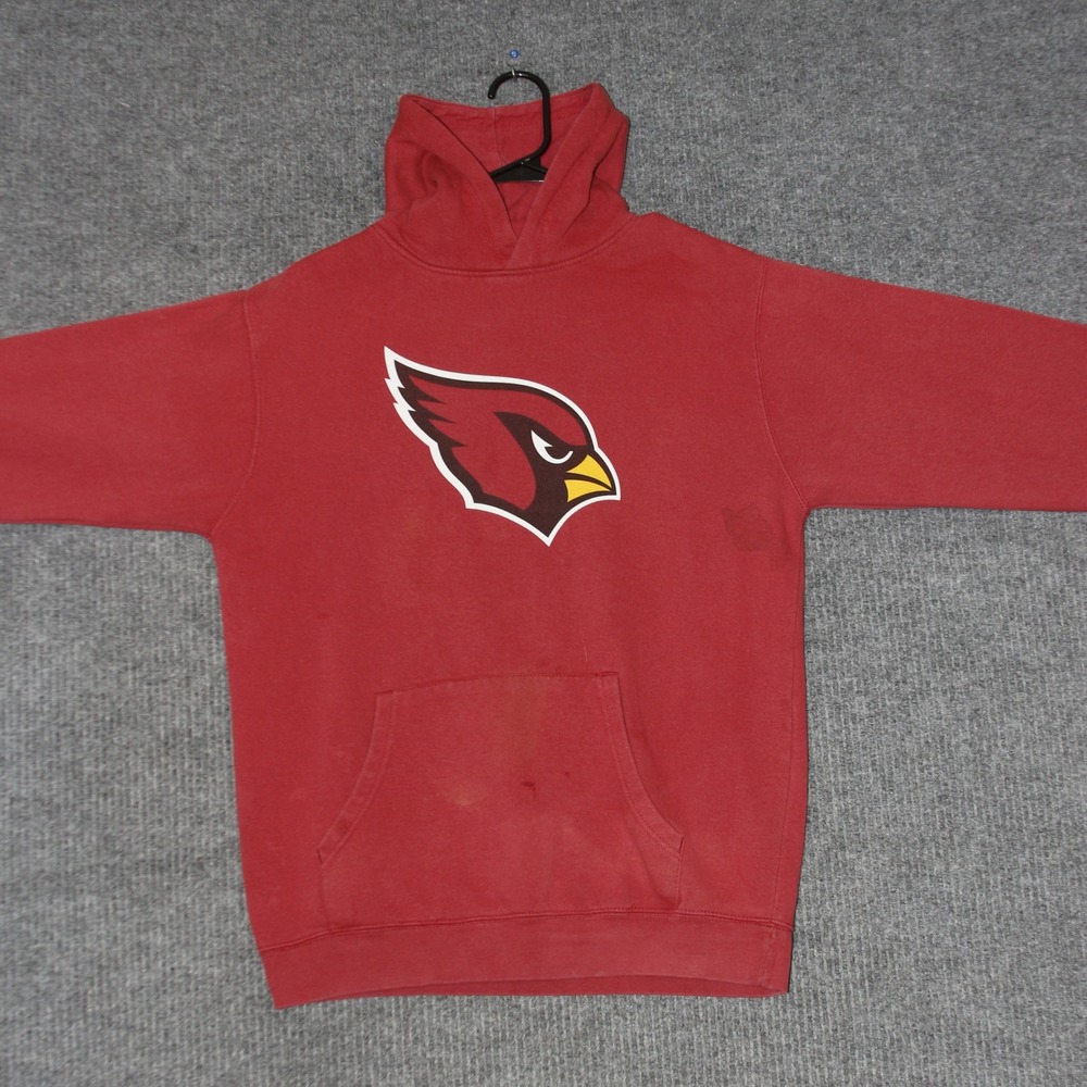 Arizona Cardinals Hoodie Mens M Red Cardinal Logo Sports Casual